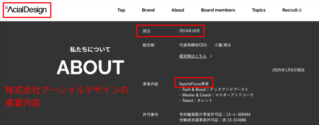 株式会社アーシャルデザインの会社概要・事業内容(公式サイトより)